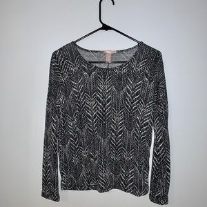 Snakeskin Patterned Lightweight Sweater